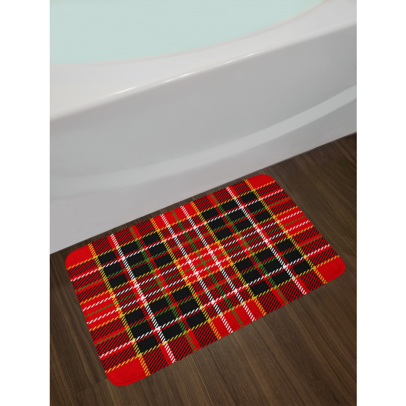 Scottish Tartan Style Bath Mat