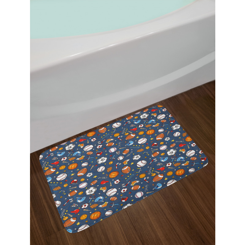 Dark Silhouette Backdrop Bath Mat