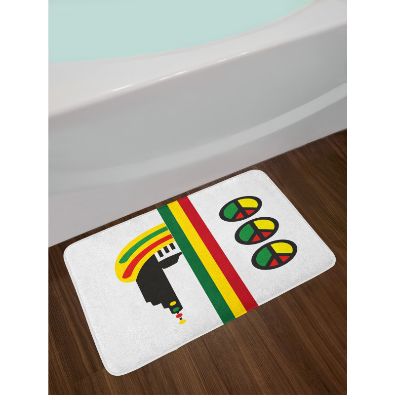 Minimalist Rastaman Bath Mat