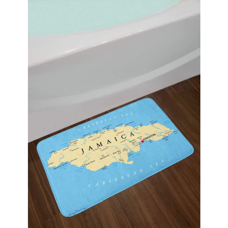 Caribbean Sea Tropic Bath Mat