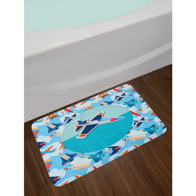 Airplane Composition Bath Mat