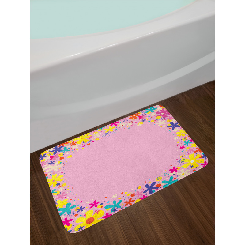 Girls Birthday Flora Bath Mat