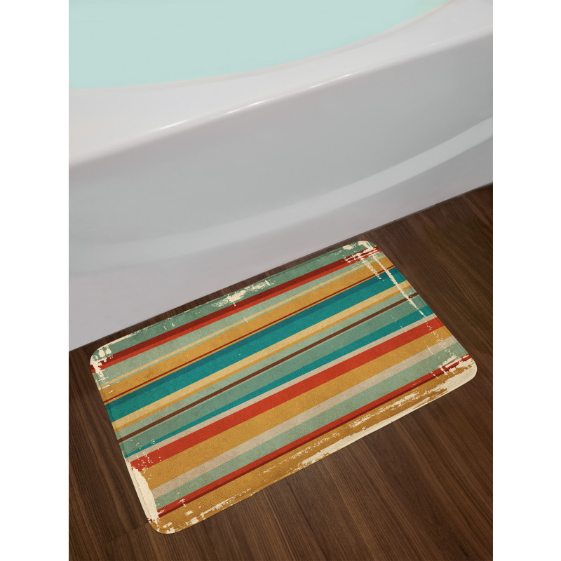 Worn Frame Design Bath Mat