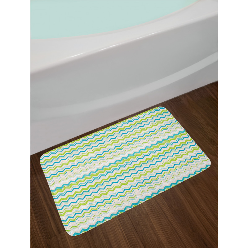 Chevron Order Design Bath Mat