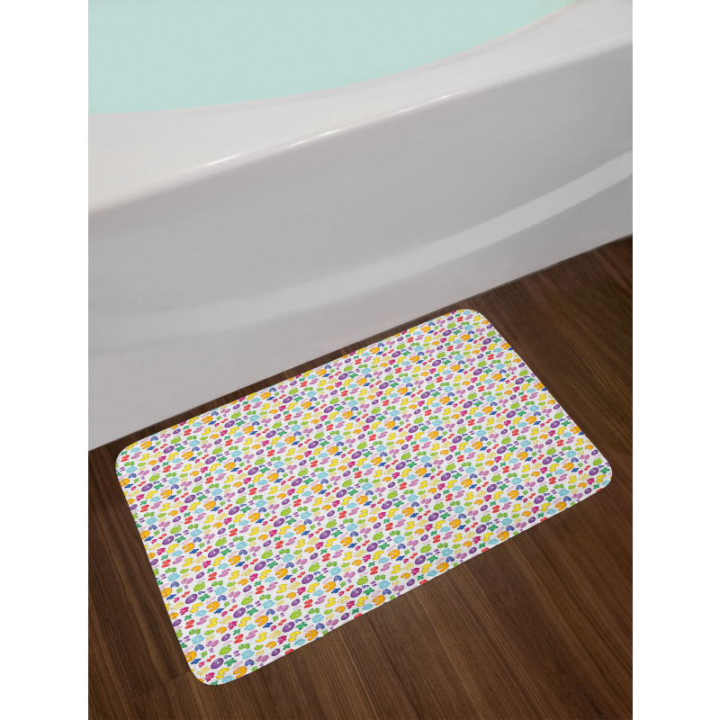 Colorful Bubble Style Bath Mat