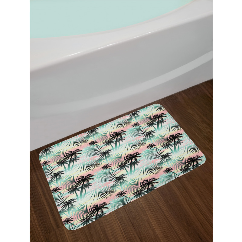 Summer Palm Trees Fern Bath Mat