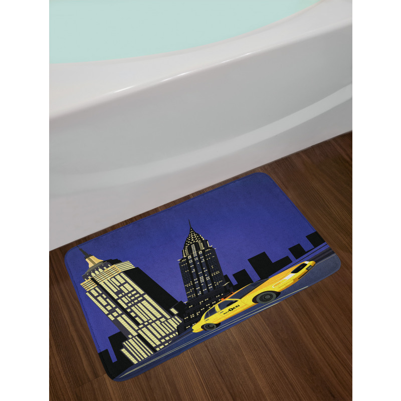 Taxi New York American Bath Mat