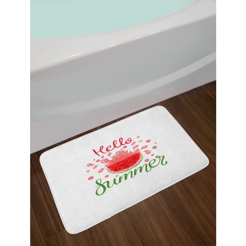 Cartoon Watermelon Bath Mat