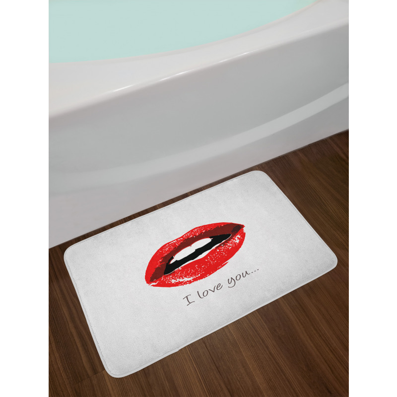 Seductic Female Lips Bath Mat