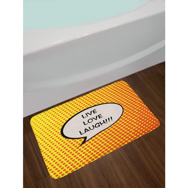 Speech Bubble Bath Mat