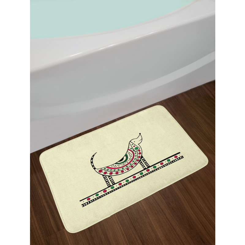 Dog Sketch Bath Mat