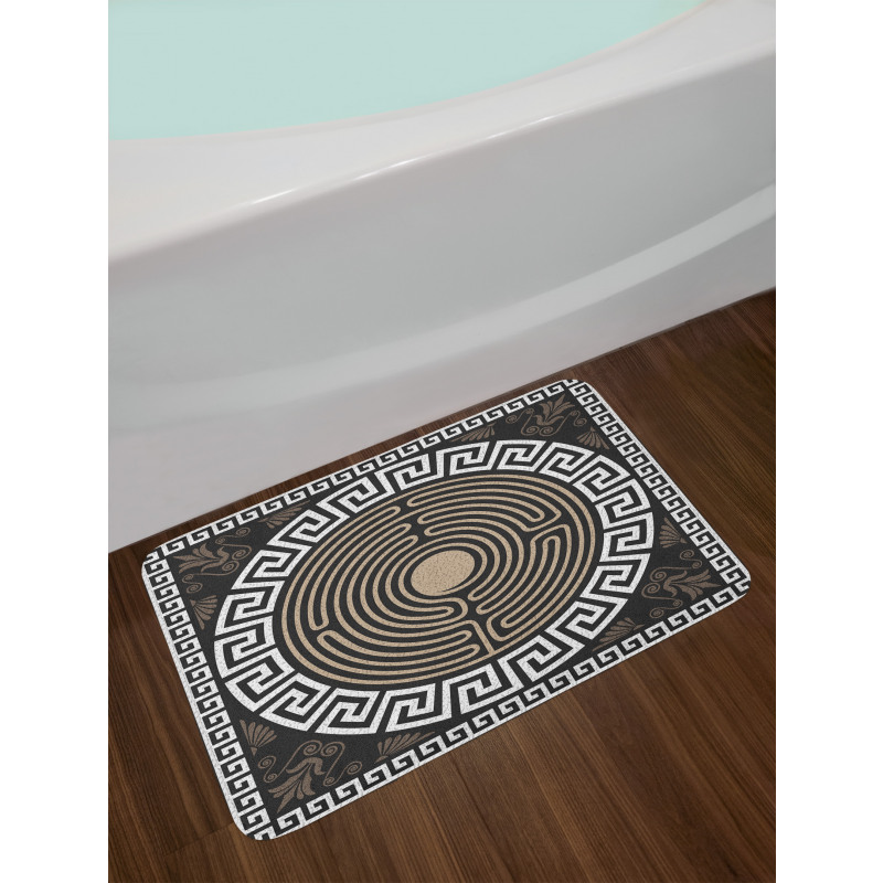 Grecian Fret and Wave Bath Mat