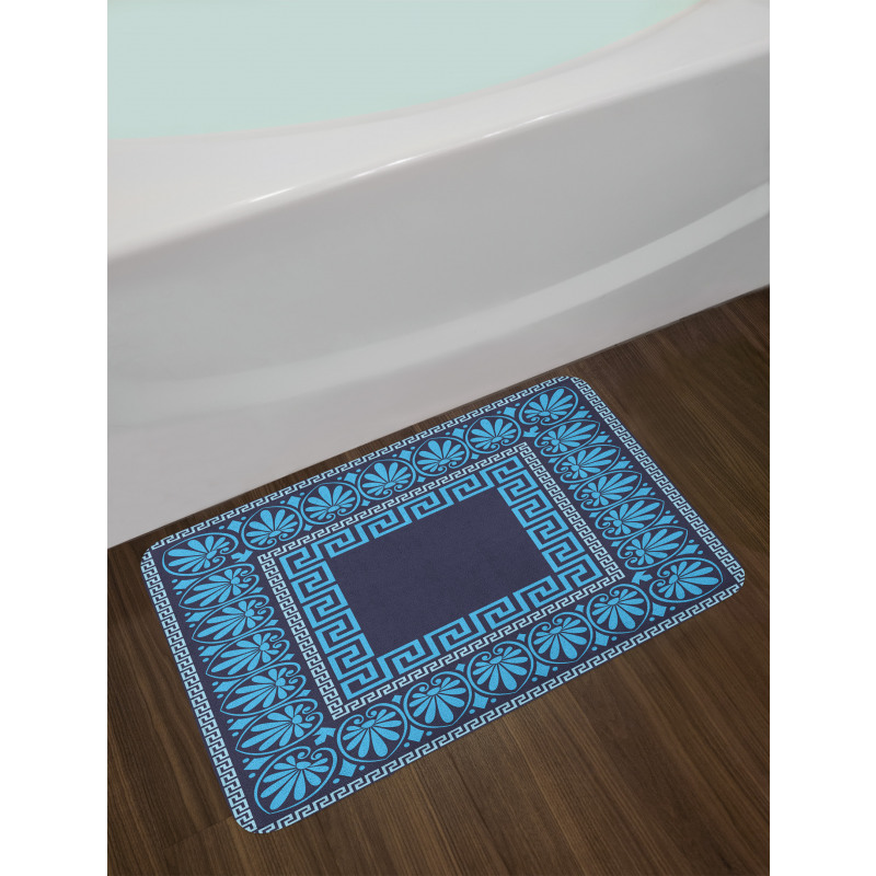 Intricate Floral Fret Bath Mat