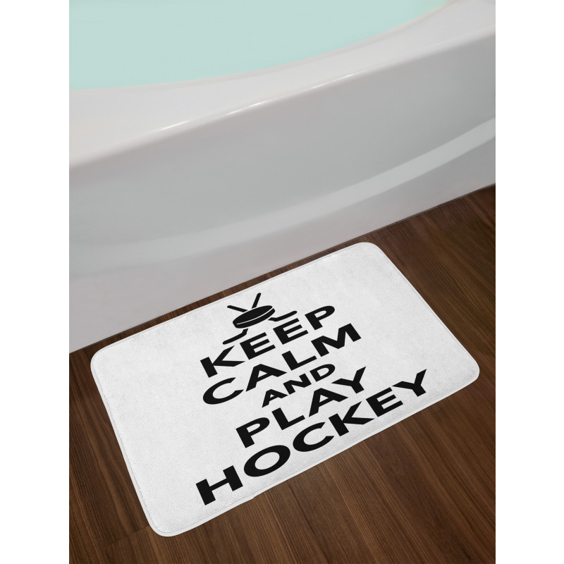 Keep Calm and Play Words Bath Mat