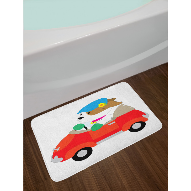 Puppy Driving Cap Bath Mat