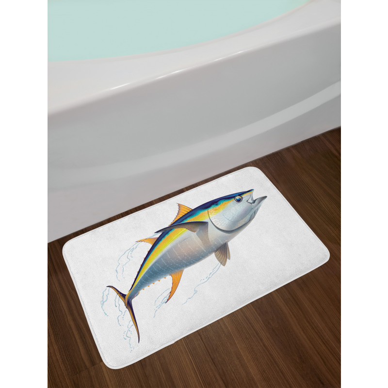 Realistic Yellowfin Tuna Bath Mat