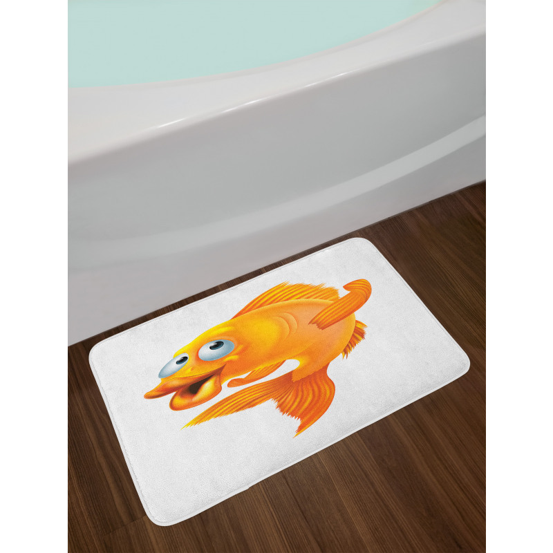 Happy Playful Goldfish Bath Mat