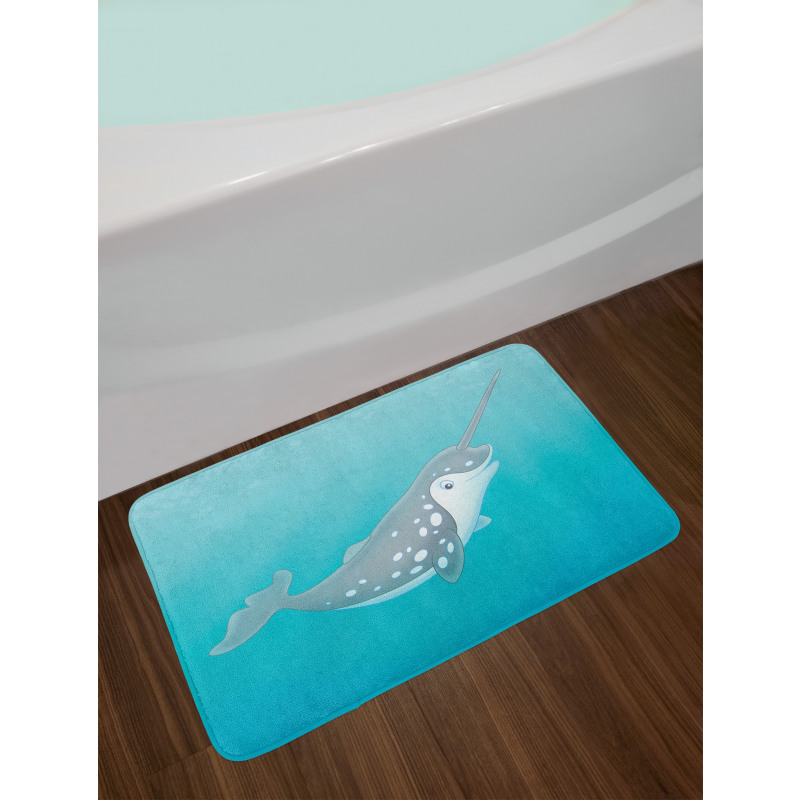 Cartoon Mammal Drawing Bath Mat