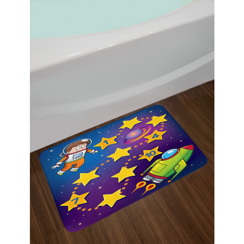 Space Astronaut Bath Mat