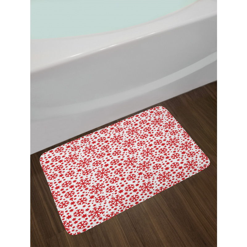 Star and Dot Pattern Bath Mat