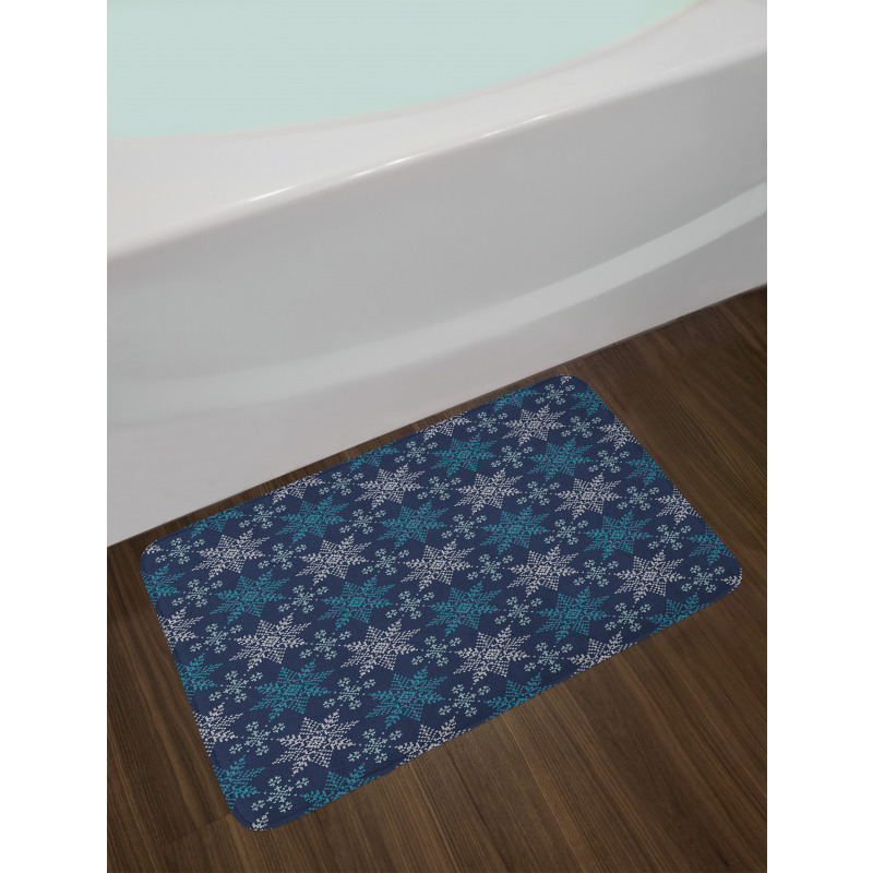 Winter Holiday Theme Bath Mat