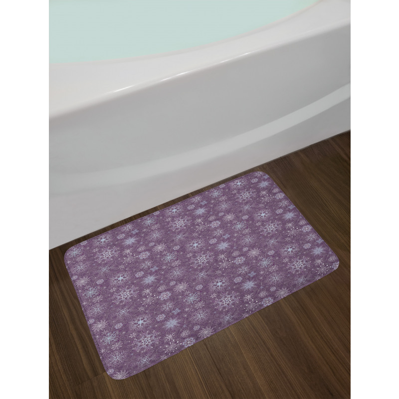 Christmas Flowers Bath Mat