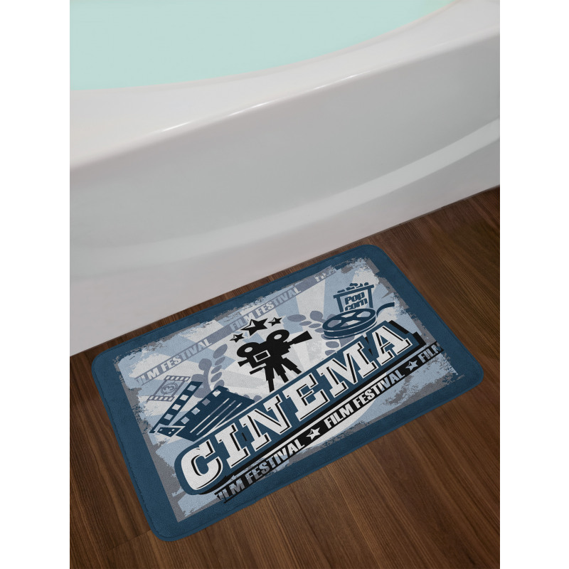 Vintage Poster Bath Mat