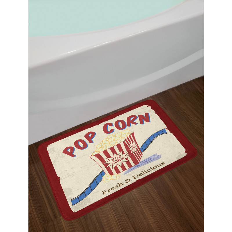 Pop Corn Tickets Bath Mat