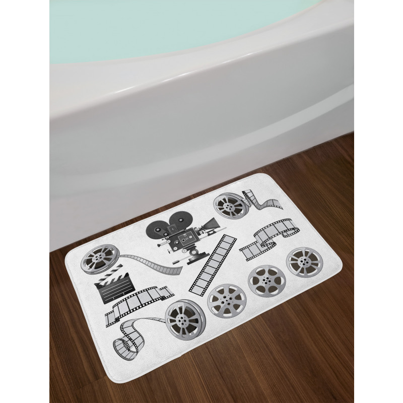 Greyscale Reel Bath Mat