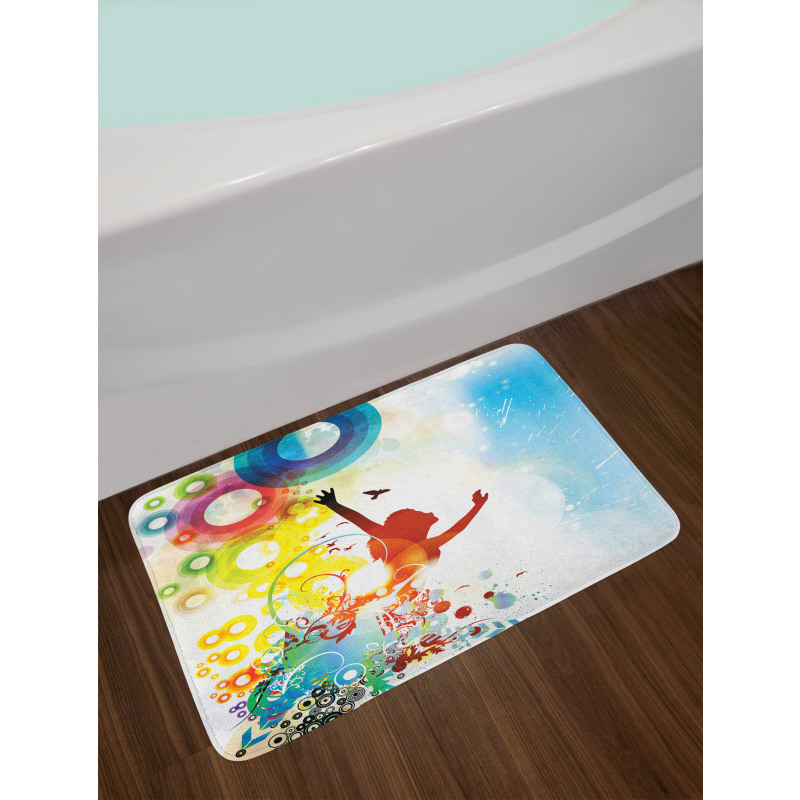 Abstract Woman Bath Mat