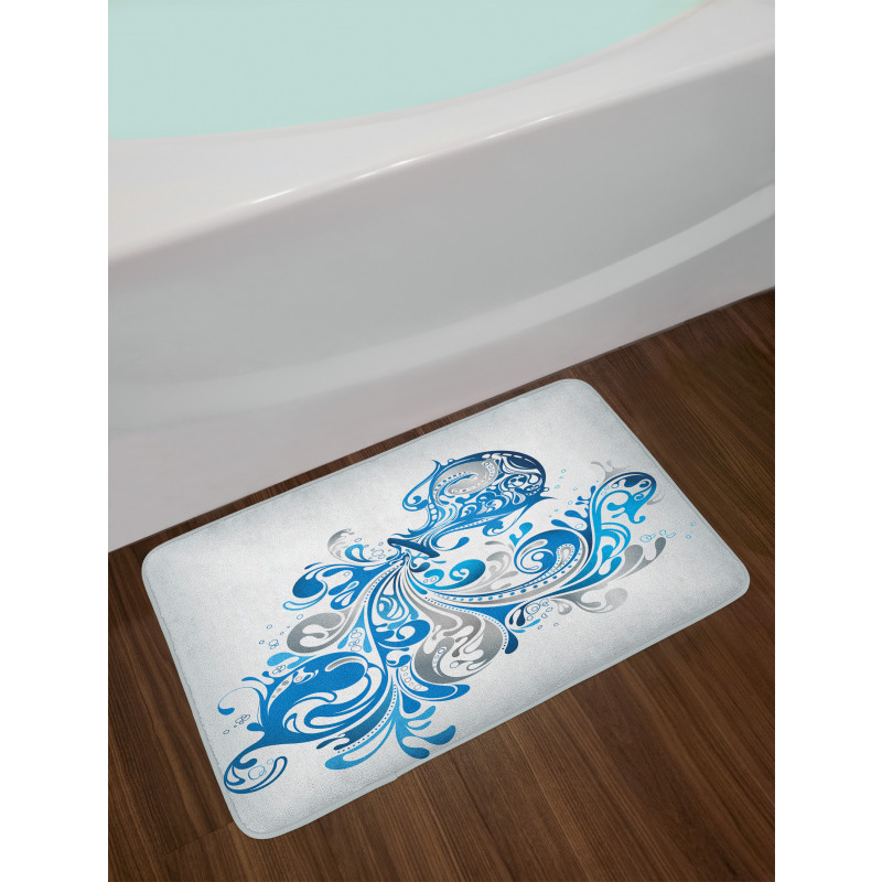 Bucket Scroll Bath Mat