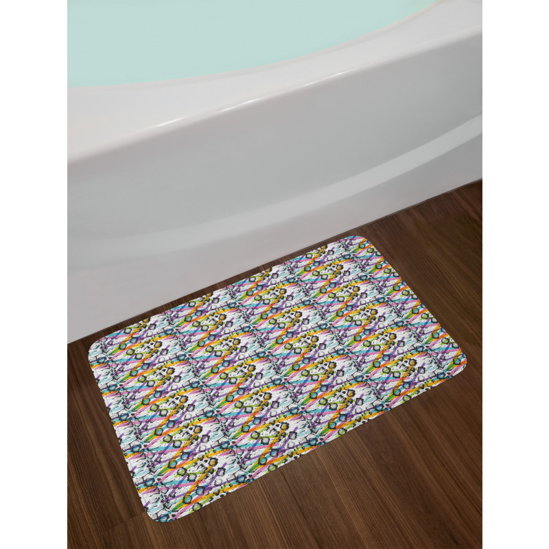 Snake Skin Colors Bath Mat