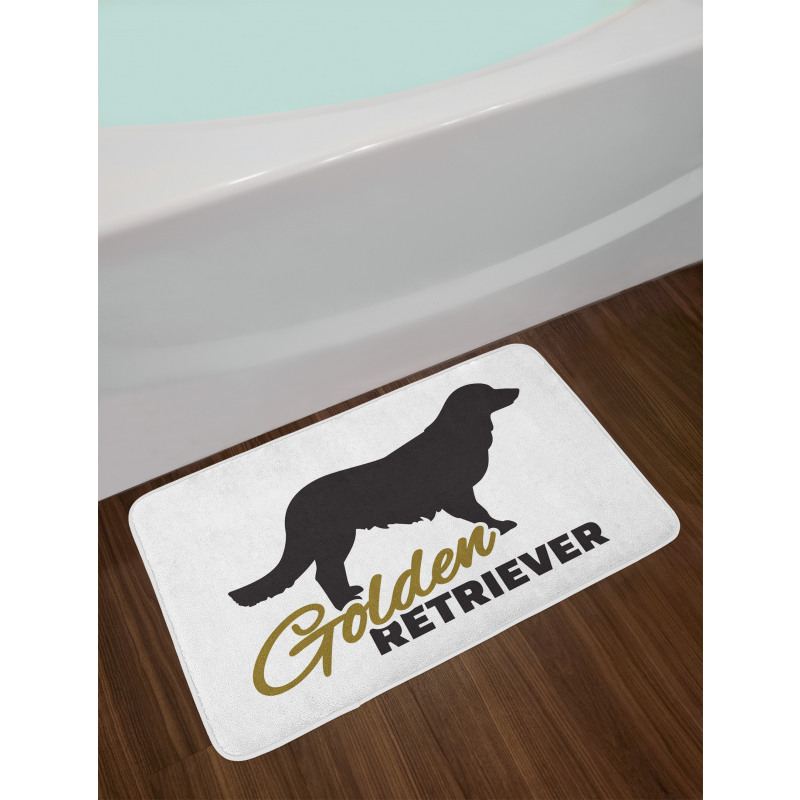 Dog Silhouette Bath Mat