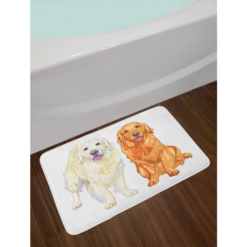 Smiling Dogs Bath Mat