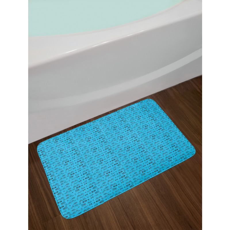 Doodle Movie Bath Mat