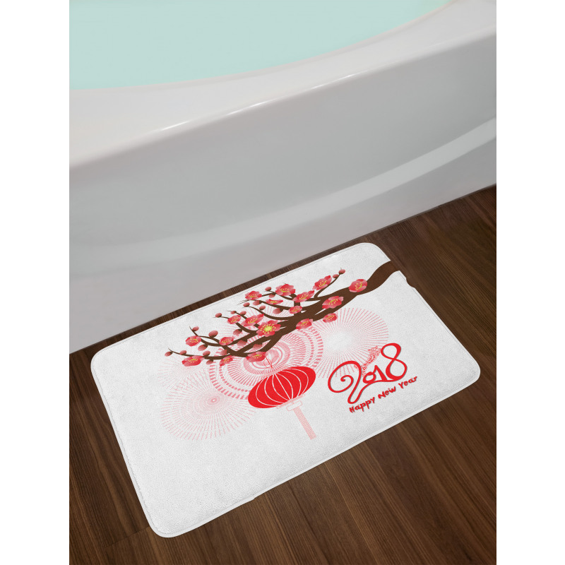 Cherry Branch Lantern Bath Mat