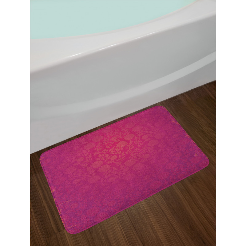 Lotus Pattern Bath Mat