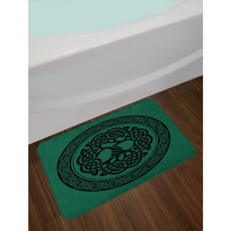 Tree of Life Pattern Bath Mat