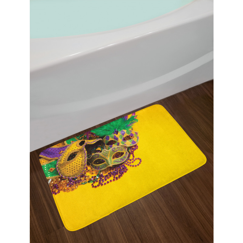 Venetian Mask Design Bath Mat