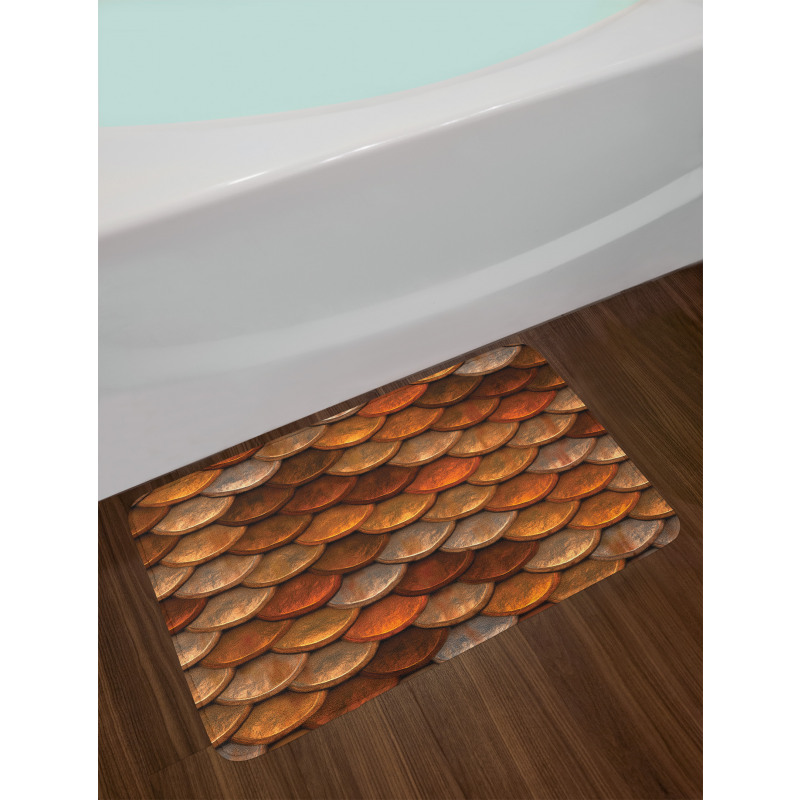 Medieval Scale Pattern Bath Mat