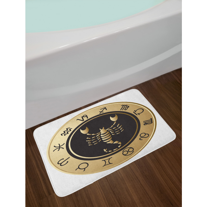 Signs Circle Bath Mat