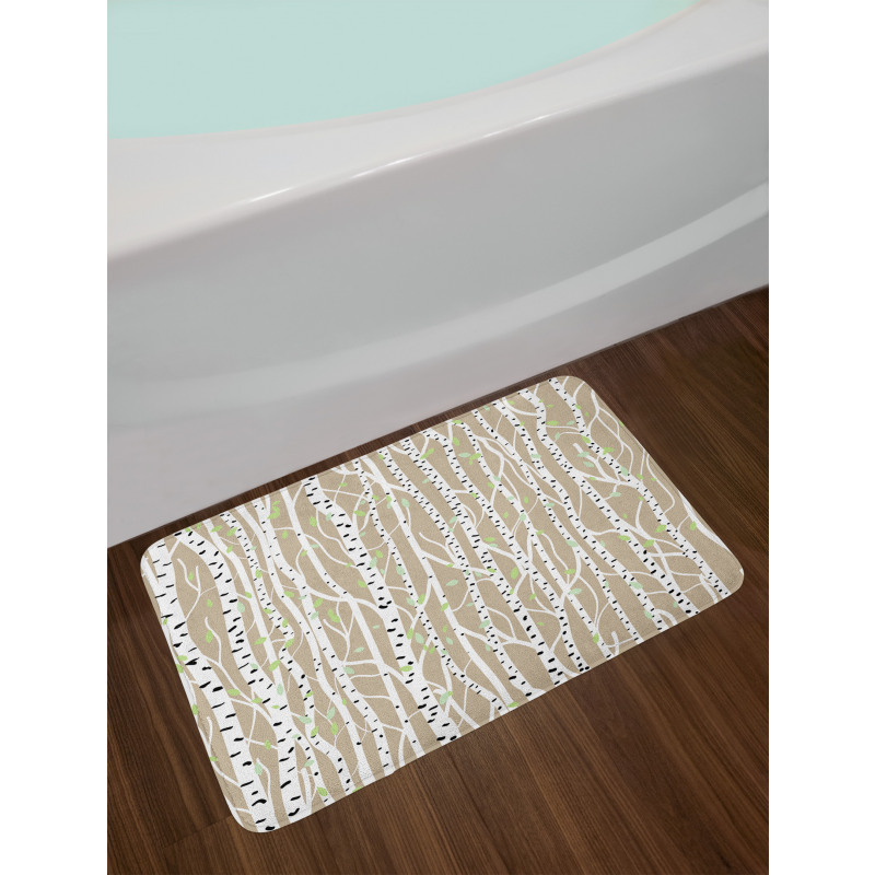 Trunks Black Spots Bath Mat