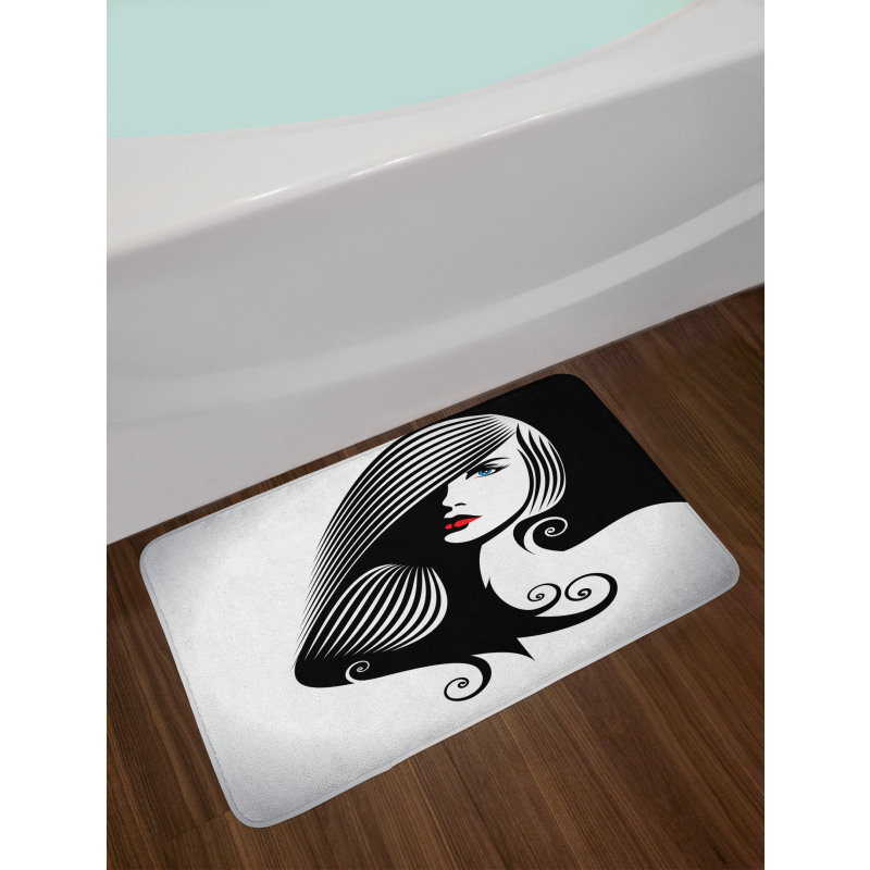 Abstract Glamor Woman Bath Mat