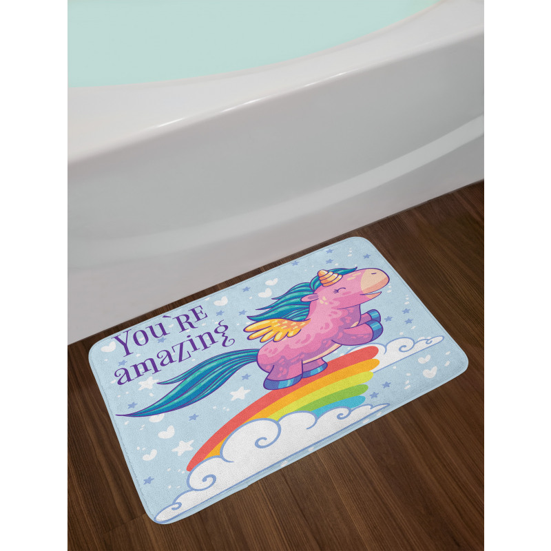 Pony in the Sky Bath Mat