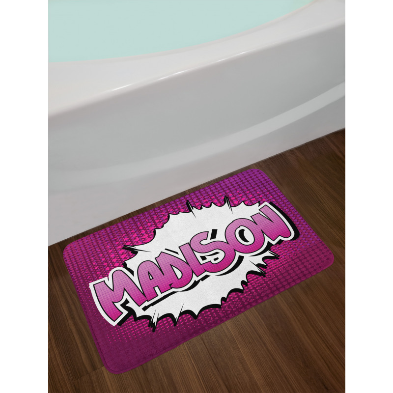 Girls Birthday Cartoon Bath Mat