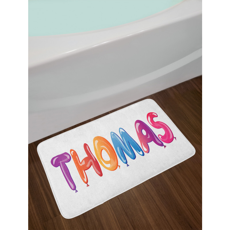 Colorful Common American Boy Bath Mat