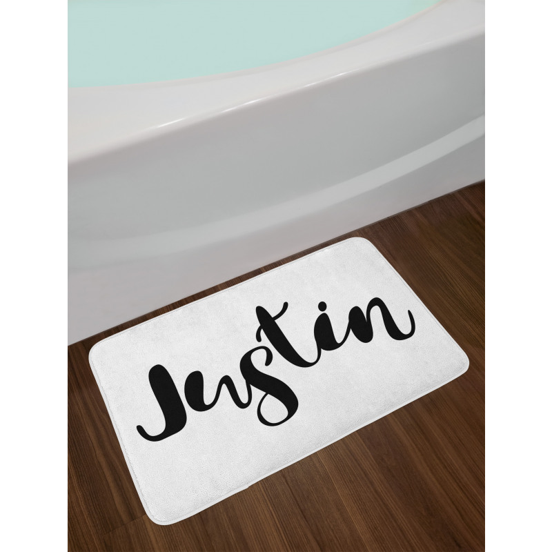 Modern Popular Male Name Bath Mat