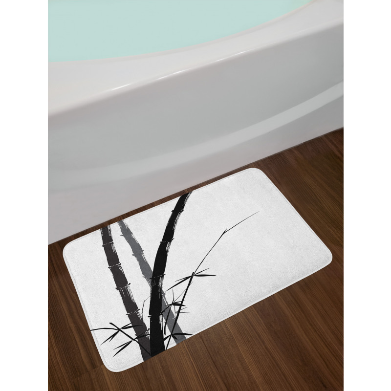 Watercolor Nature Art Bath Mat