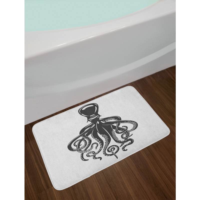 Contemporary Sea Animal Bath Mat