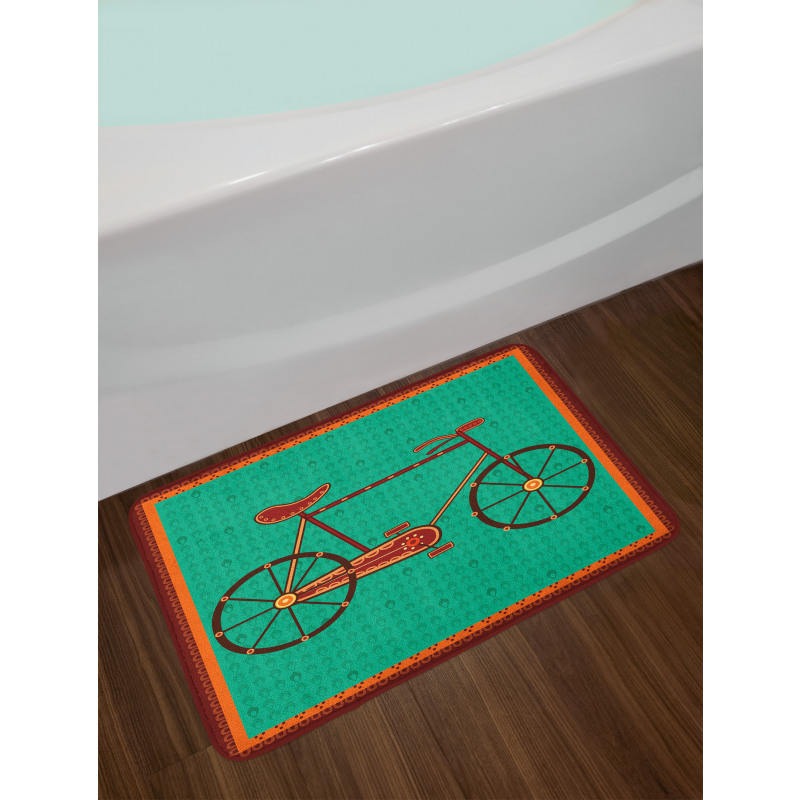 Desi Art Style Ethnic Bath Mat